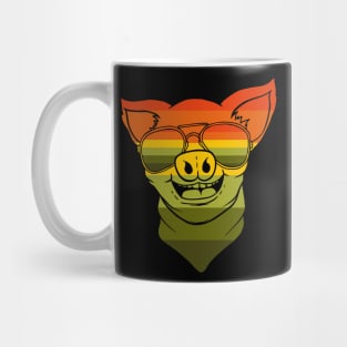 Vintage Pig Bandana Mug